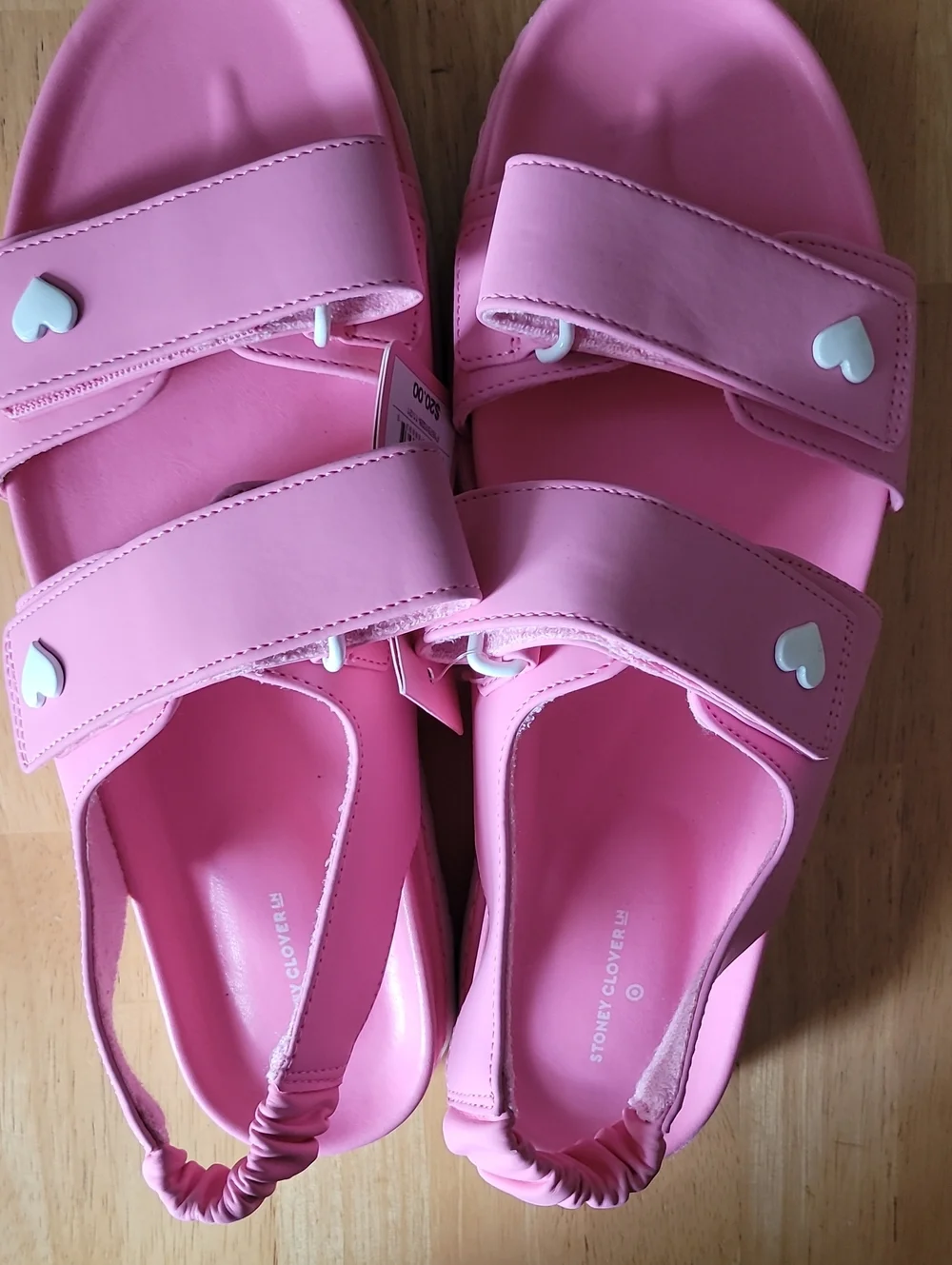 Stoney Clover Lane x Target Pink Heart Sport Strap Sandals